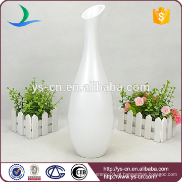 Novos modernos vasos de cerâmica mate branco para decoração de casamento